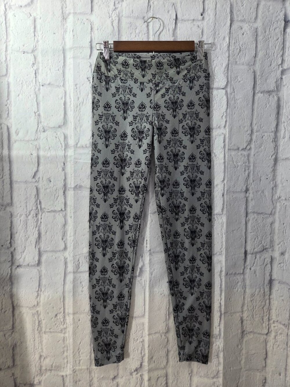 Disney Parks Exclusive Extra Small Haunted Mansion Wallpaper Print Leggings